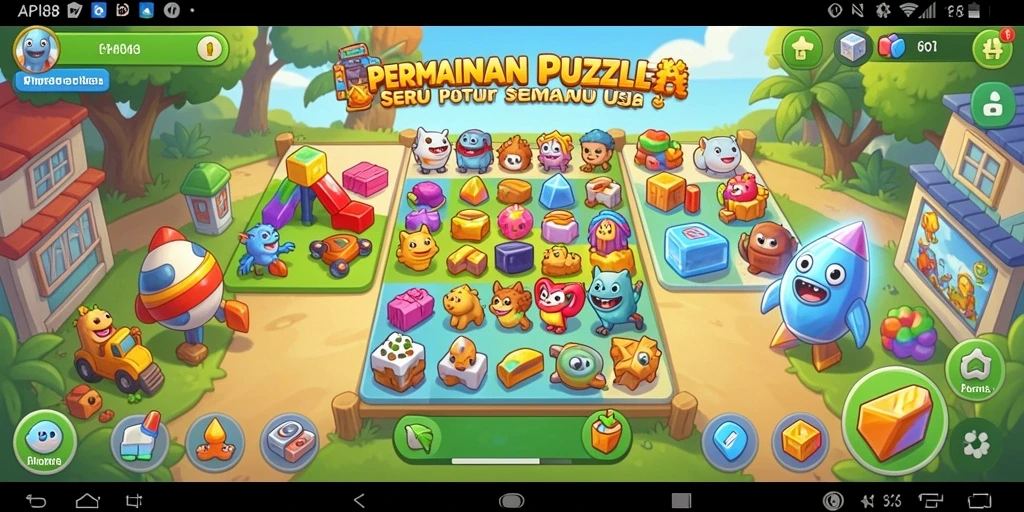 Tampilan utama gameplay API88 yang menampilkan puzzle menantang.
