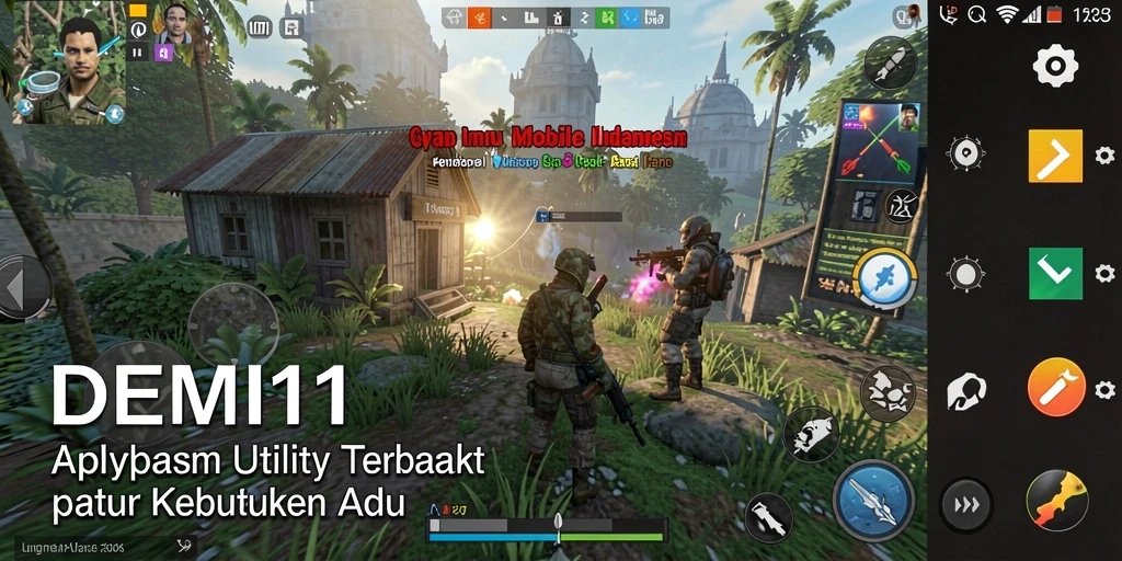 Screenshot utama DEMI11 menampilkan fitur pengoptimalan perangkat yang mudah digunakan.