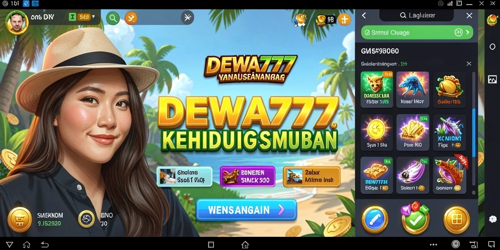 Tampilan screenshot gameplay DEWA777 yang menampilkan simulasi kehidupan yang seru.
