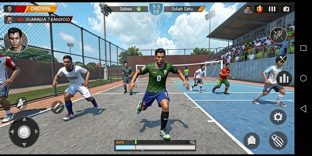 Tampilan gameplay DMD999 yang menarik dan penuh aksi olahraga.