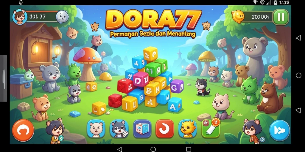 Tampilan gameplay DORA77 yang menarik dan penuh tantangan.