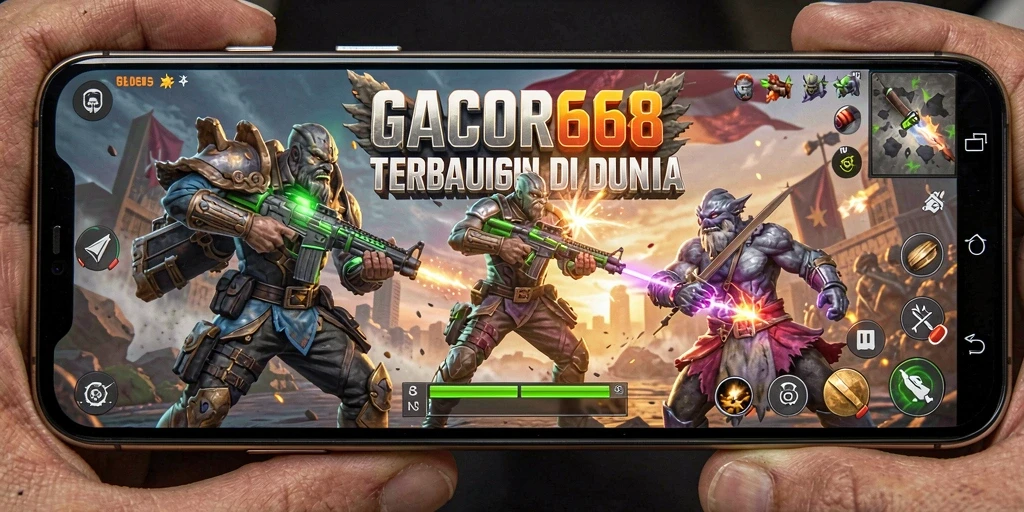 Screenshot GACOR668 menampilkan aksi seru dalam pertarungan Battle Royale