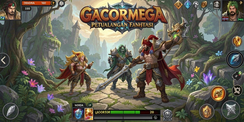 Tampilan gameplay GACORMEGA yang mendebarkan dan penuh aksi.