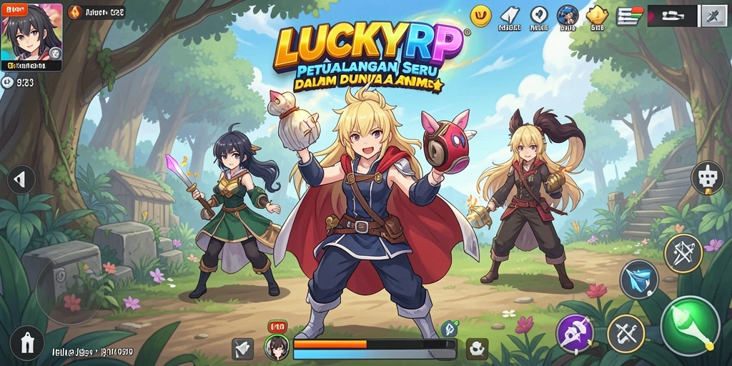 Tampilkan gameplay seru dalam dunia Anime LUCKYRP.