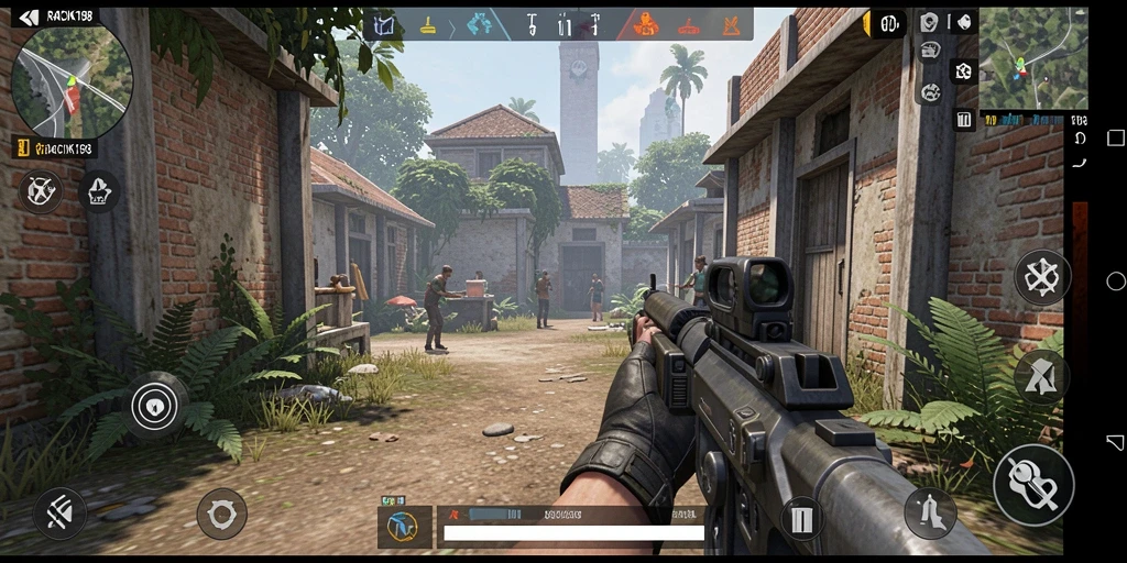 Gameplay seru dengan grafis menawan RACIK198 di arena TPS.