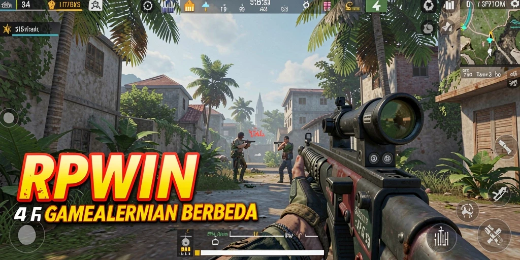 Screenshot RPWIN menampilkan aksi menegangkan dalam pertempuran FPS.