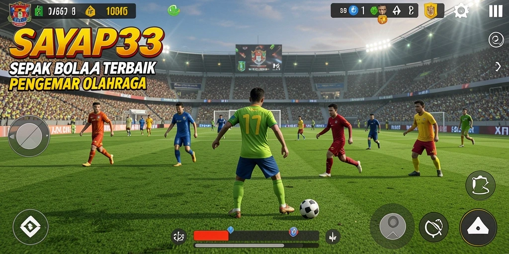 Tampilkan aksi seru dalam pertandingan sepak bola di SAYAP33.