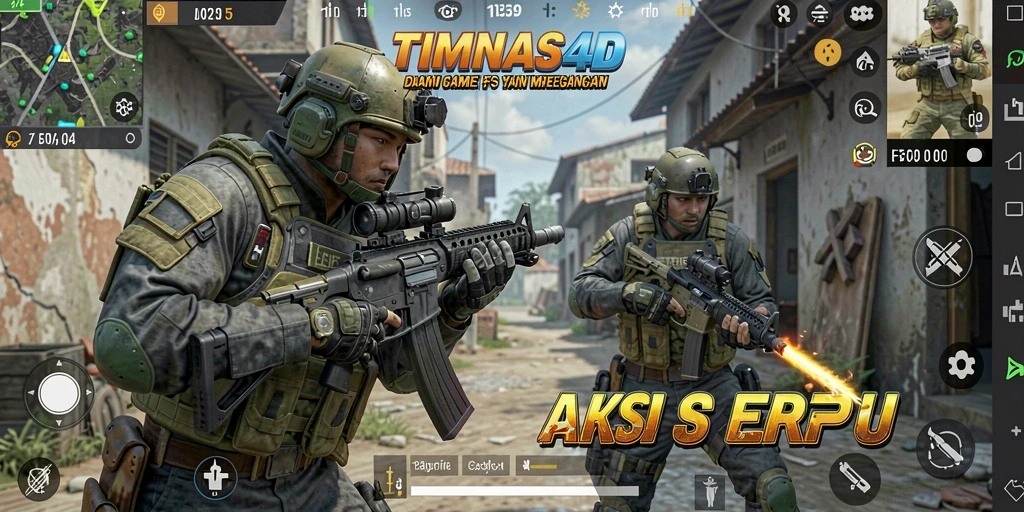 Screenshot dari aksi seru gameplay TIMNAS4D